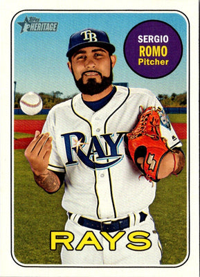 2018 Topps Heritage Sergio Romo #632