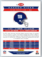 2013 Score Hakeem Nicks #138