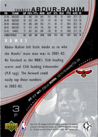 2002 Upper Deck Shareef Abdur-Rahim #1