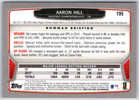 2014 Bowman Aaron Hill #195