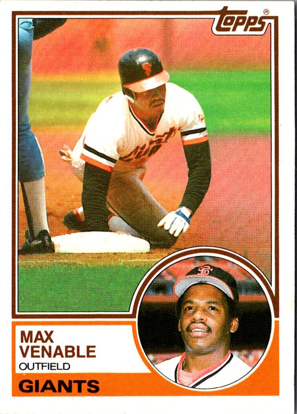 1983 Topps Max Venable #634