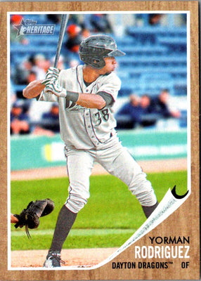 2011 Topps Heritage Minor League Yorman Rodriguez #198