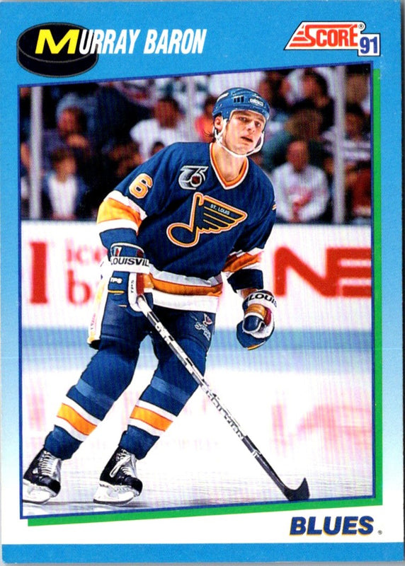 1991 Score Canadian English Murray Baron #616