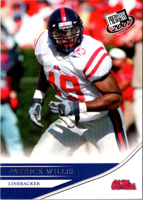 2007 Press Pass Patrick Willis #50