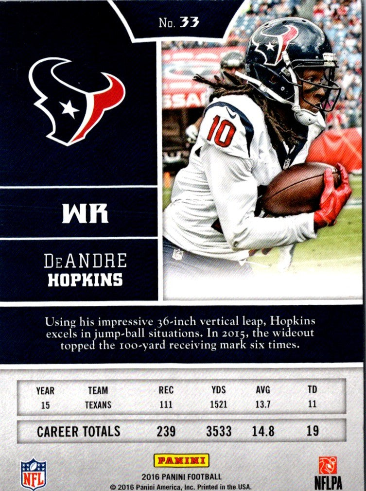 2016 Panini DeAndre Hopkins