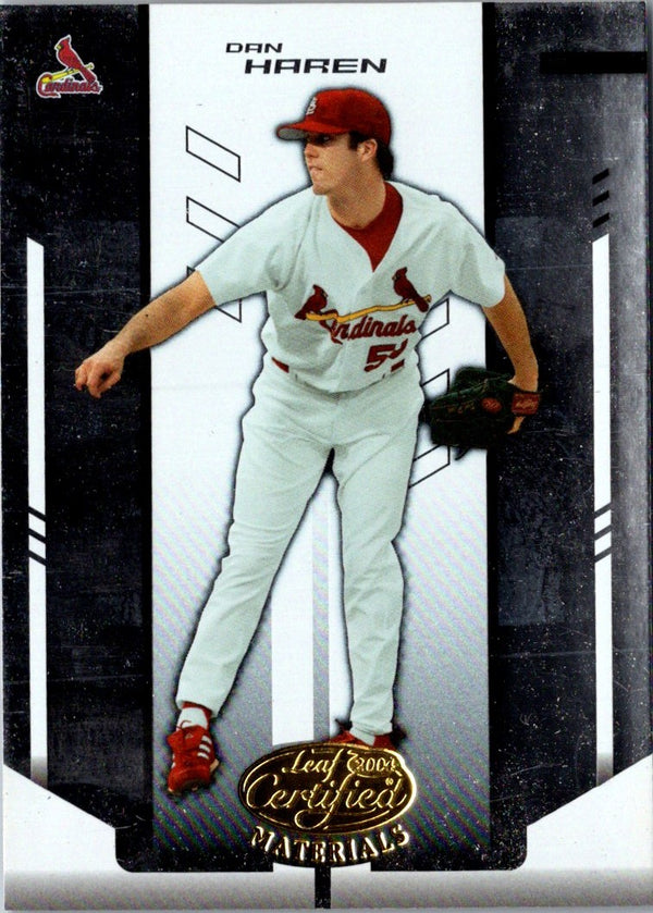 2004 Leaf Certified Materials Dan Haren #47