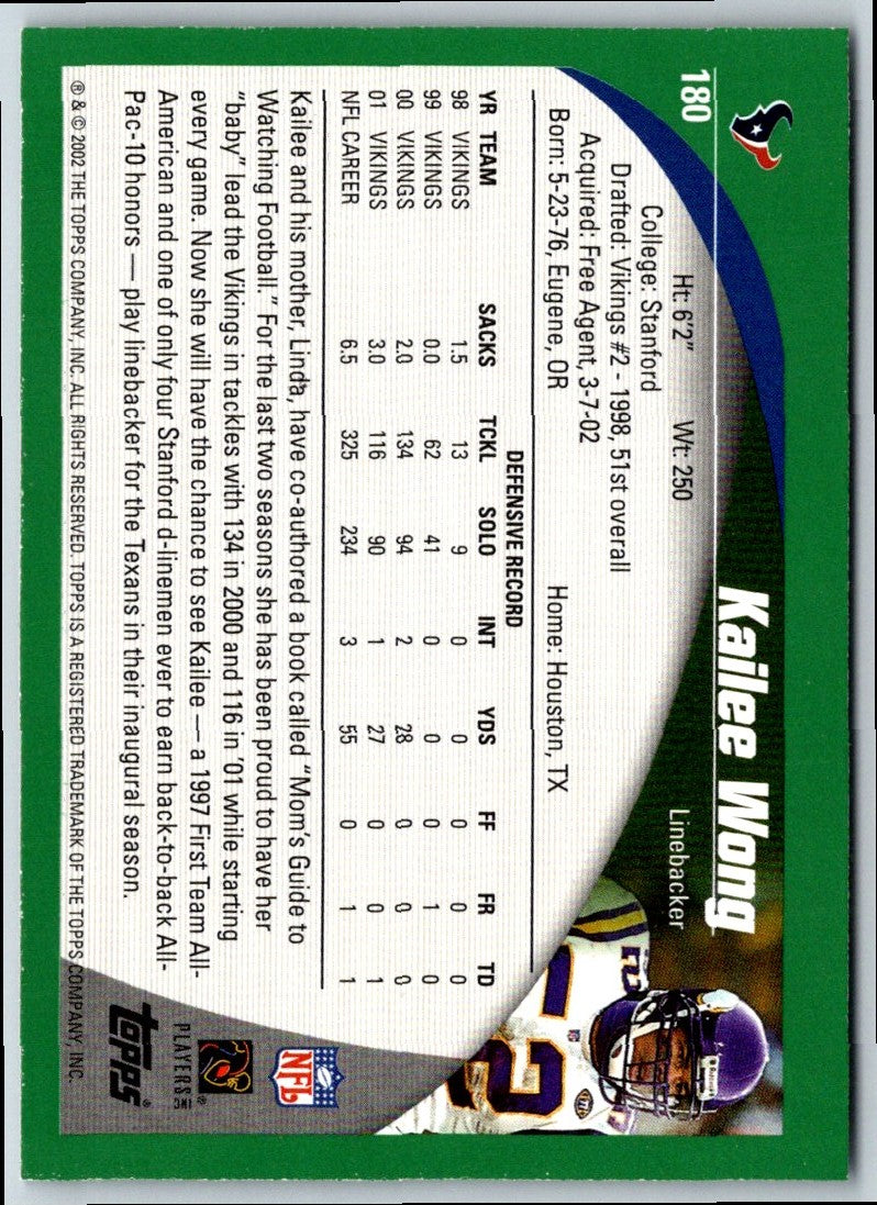 2002 Topps Kailee Wong