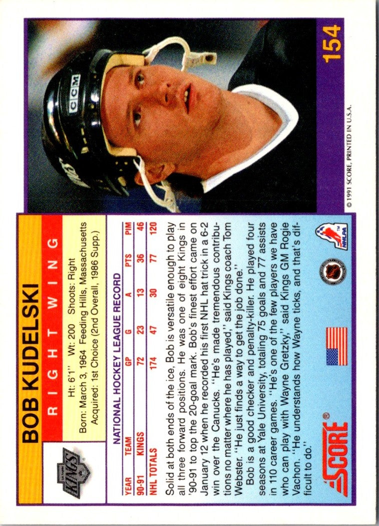1991 Score Bob Kudelski