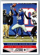 2013 Score Hakeem Nicks
