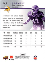 2008 Upper Deck First Edition J Leman #169 Rookie