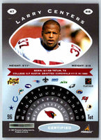 1997 Pinnacle Certified NFL Larry Centers #47