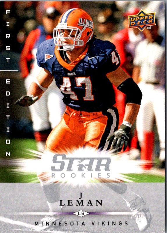 2008 Upper Deck First Edition J Leman #169 Rookie
