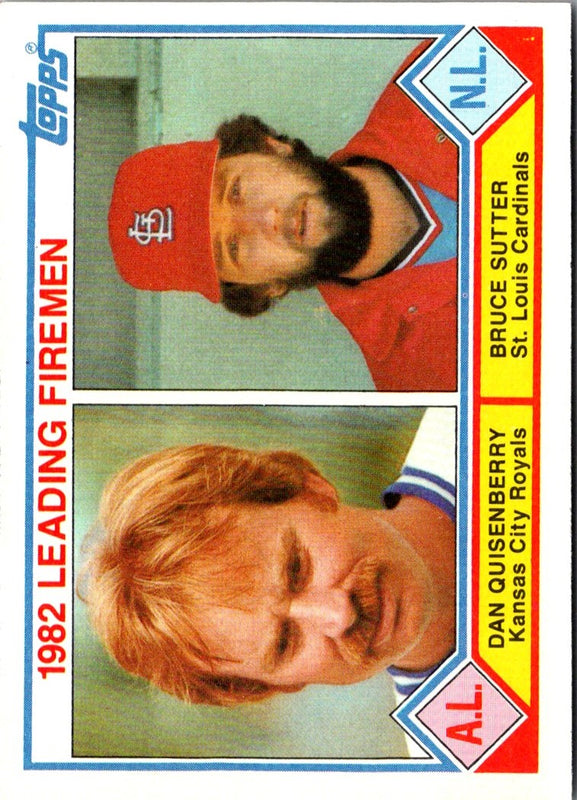1983 Topps Dan Quisenberry/Bruce Sutter #708 EX