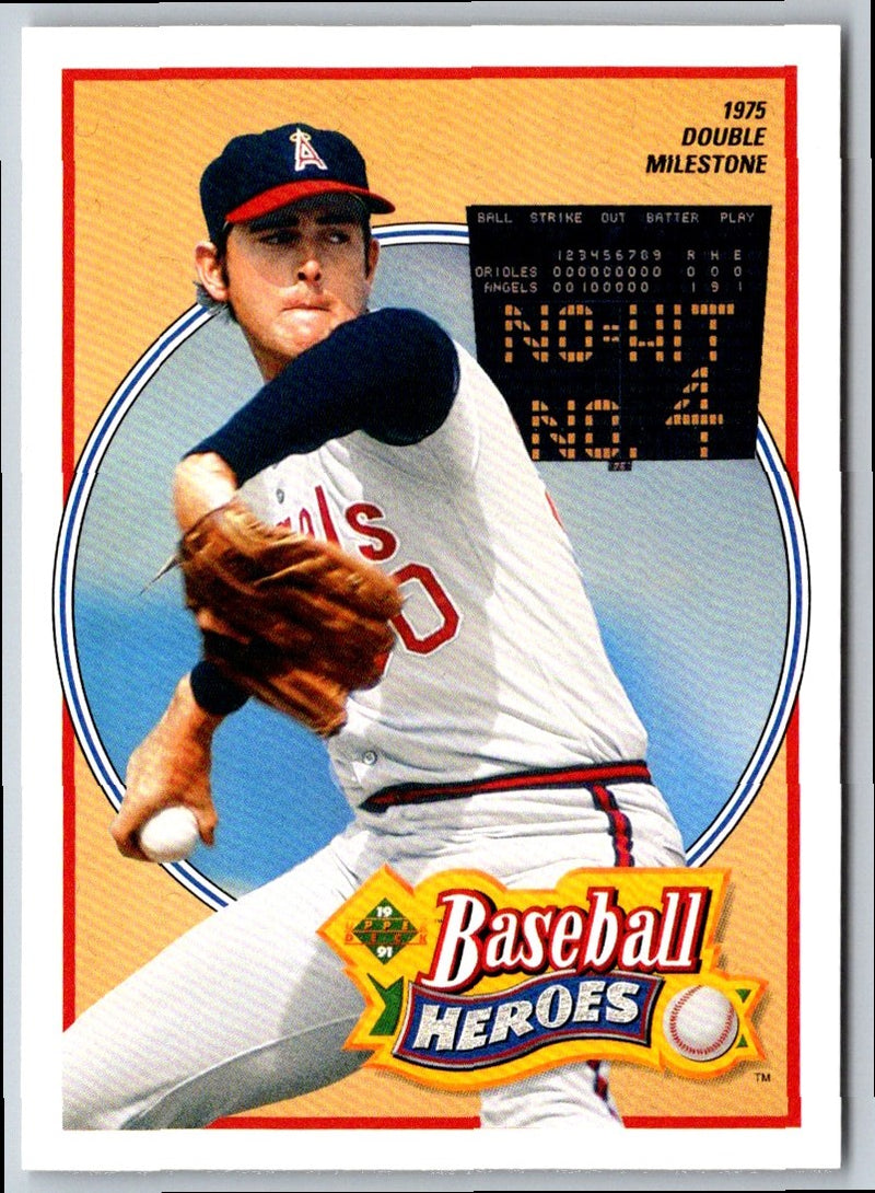 1991 Upper Deck Baseball Heroes Nolan Ryan Nolan Ryan