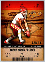 2003 Fleer Authentix Trent Green #9