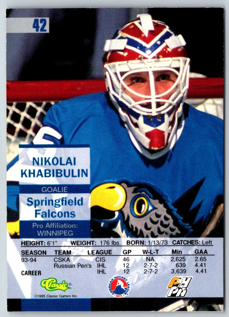 1995 Classic Images Nikolai Khabibulin