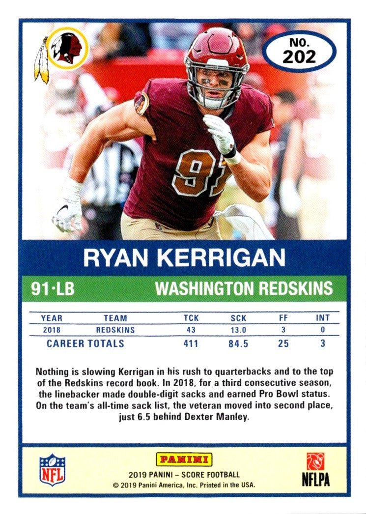 2019 Score Ryan Kerrigan