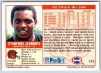1989 NFL Proset Stanford Jennings #449