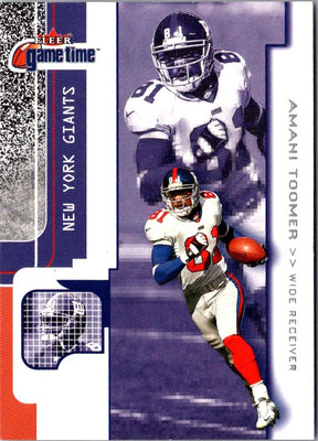 2001 Fleer Game Time Amani Toomer #104