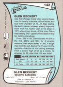 1989 Pacific Legends II Glenn Beckert