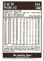 1991 Conlon Collection TSN Zack Wheat #164