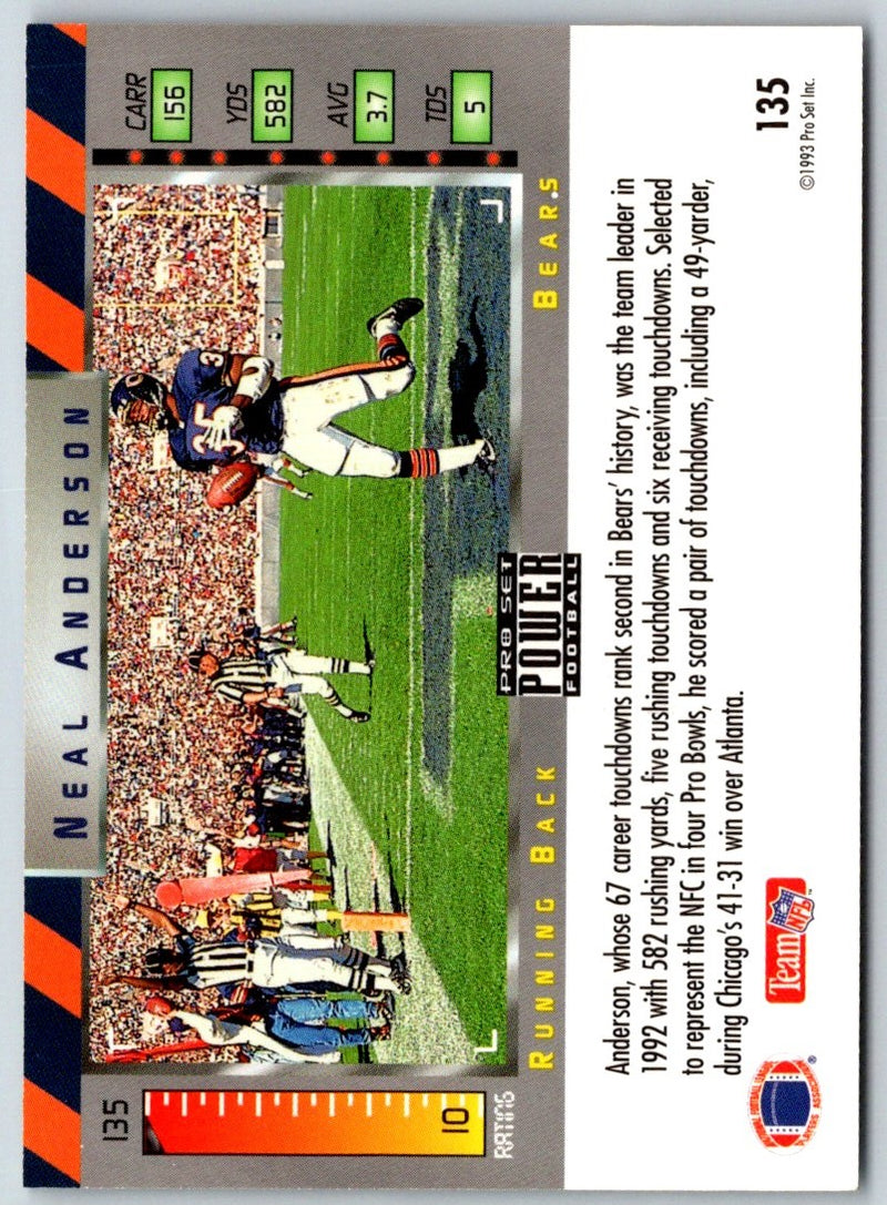 1993 Pro Set Power Neal Anderson