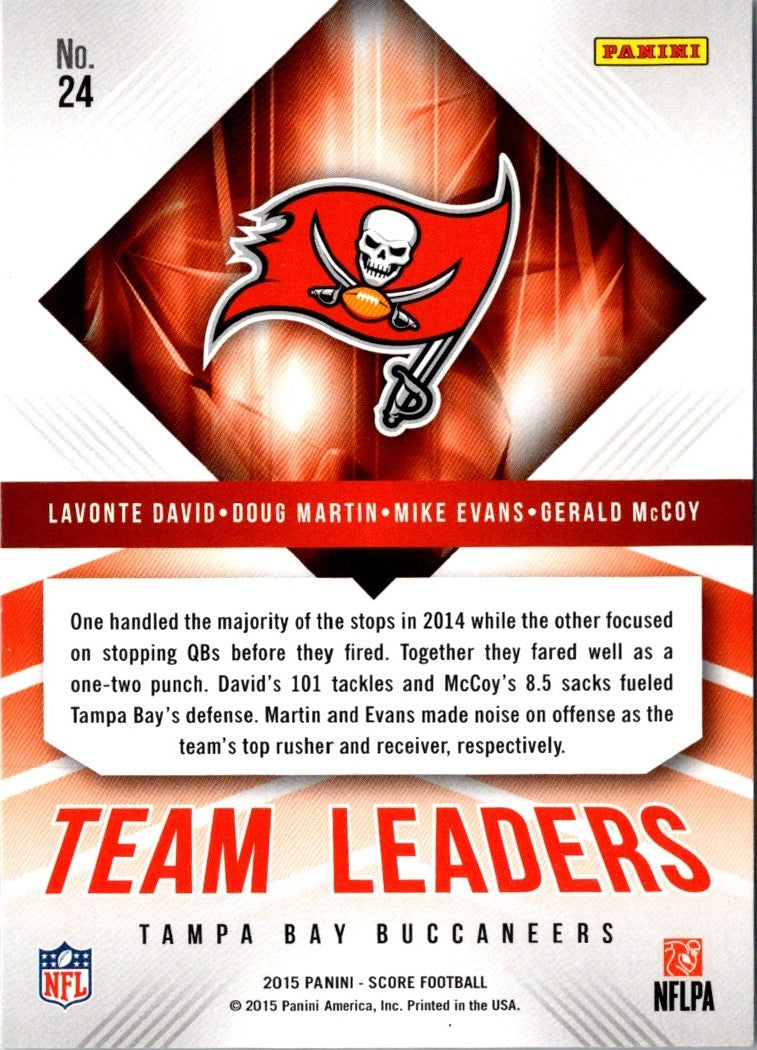 2015 Score Team Leaders Lavonte David/Doug Martin/Gerald McCoy/Mike Evans