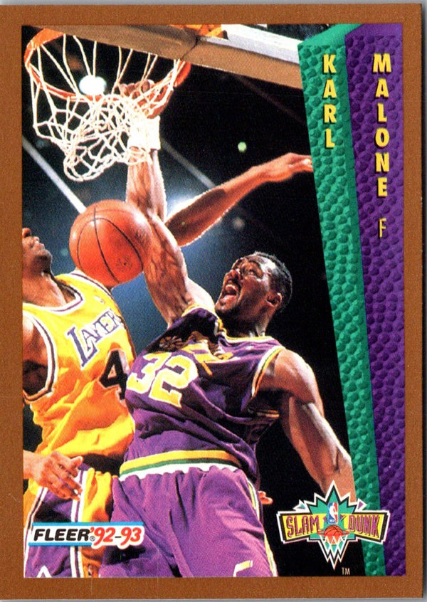 1992 Fleer Tony's Pizza Karl Malone #NNO