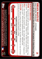2011 Bowman Brian Matusz #28