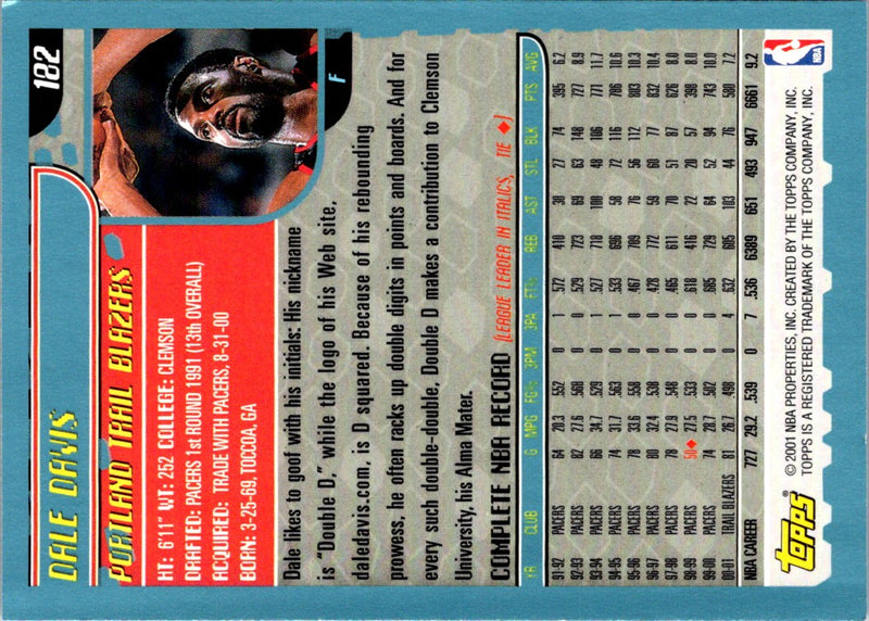 2001 Topps Dale Davis