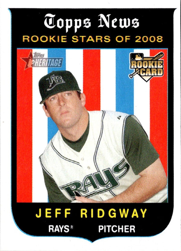 2008 Topps Heritage Jeff Ridgway #139 Rookie