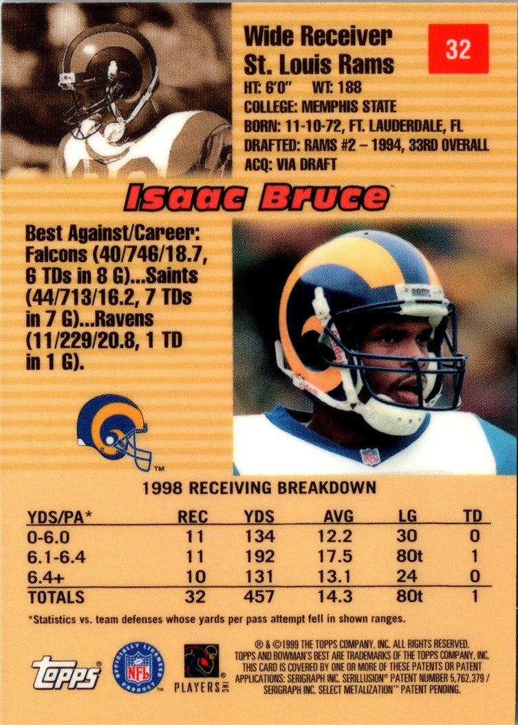 1998 Topps Chrome Isaac Bruce