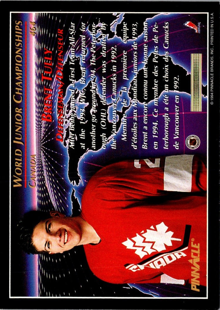 1993 Pinnacle Canadian Brent Tully