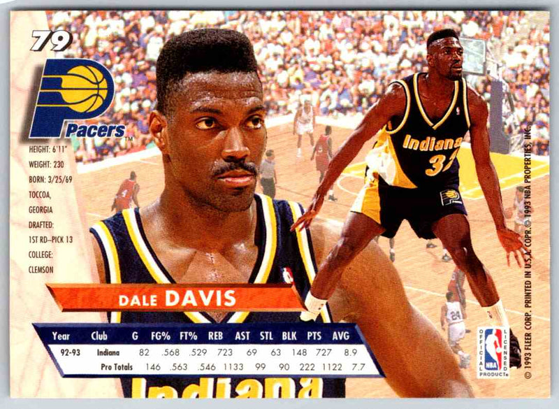 1995 Skybox Dale Davis