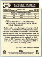 2011 Topps Football Robert Turbin #199