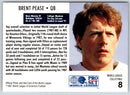 1991 Pro Set WLAF Inserts Brent Pease