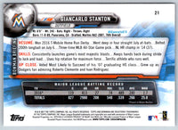 2017 Bowman Giancarlo Stanton #21