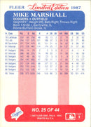 1987 Fleer Limited Edition Mike Marshall