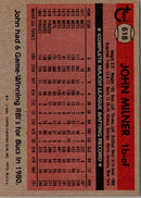 1981 Topps John Milner