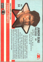 1990 Asher Candy Stars 'n Stripes Junior Seau #84