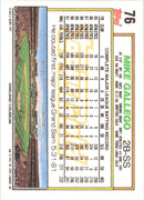 1992 Topps Gold Winners Mike Gallego