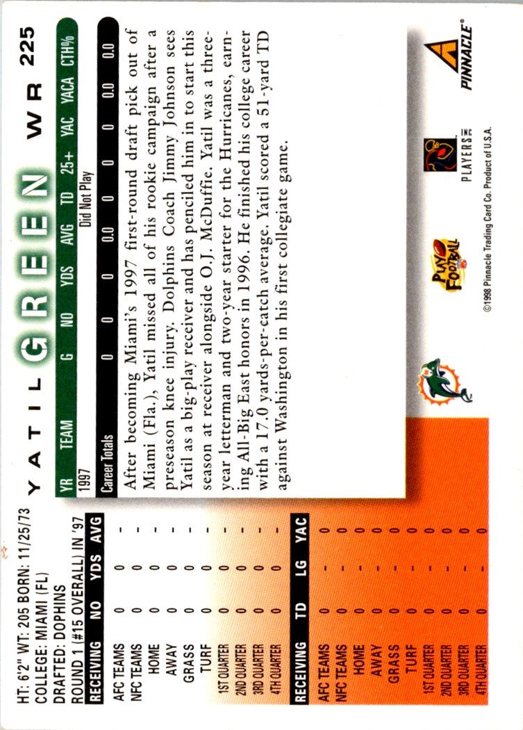 1998 Score Yatil Green