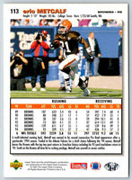 1995 Upper Deck Eric Metcalf #113