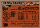 1981 Topps Randy Hughes