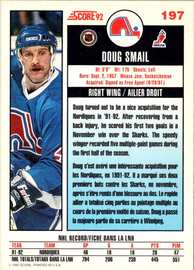 1992 Score Doug Smail