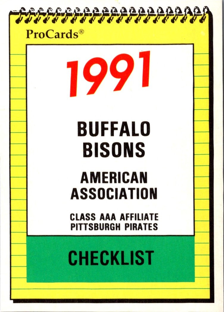 1991 ProCards Checklist