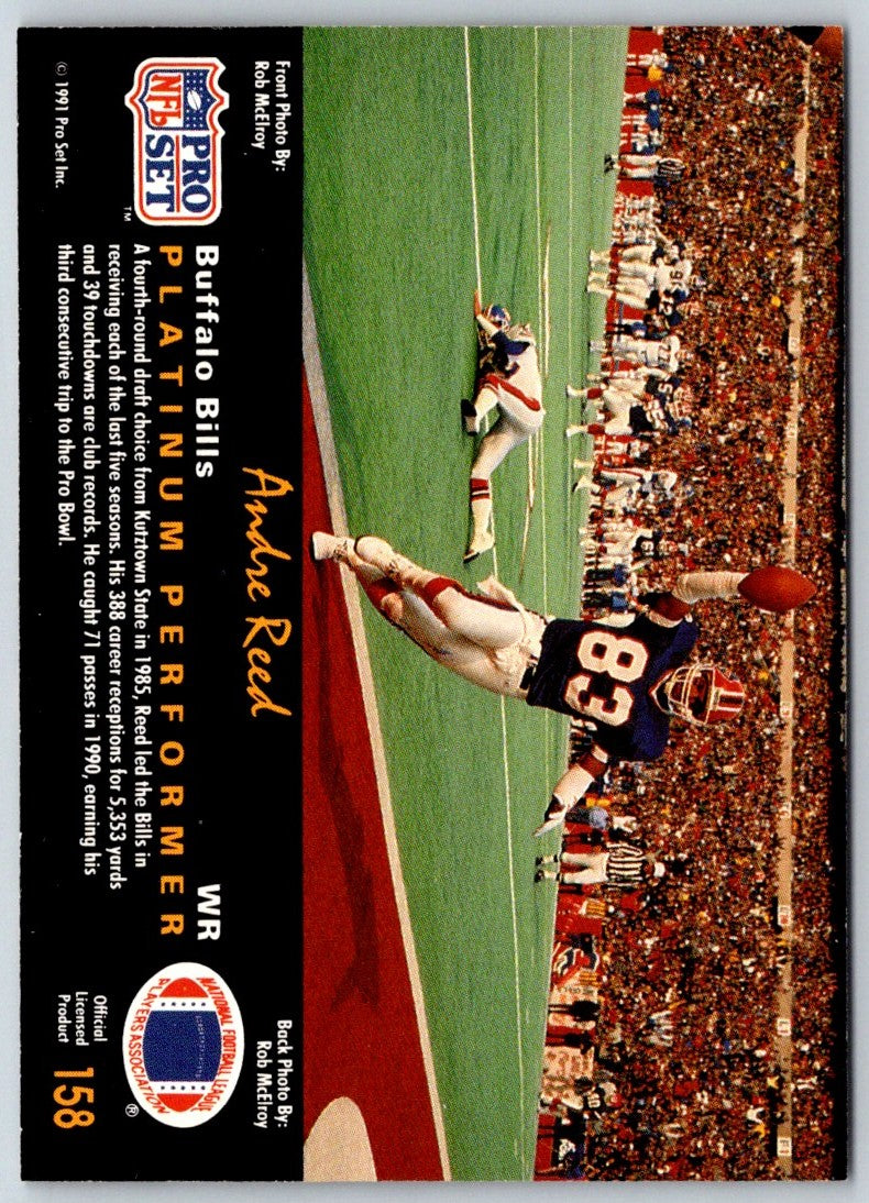 1991 Pro Set Platinum Andre Reed
