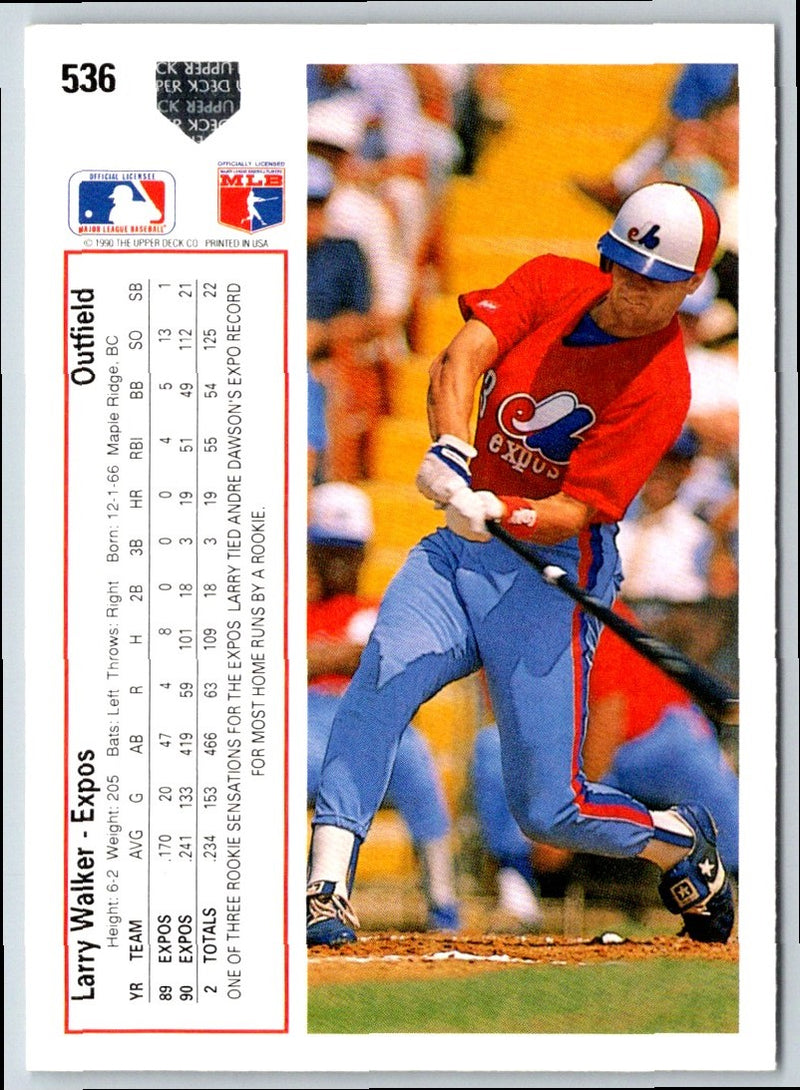 2001 Upper Deck Larry Walker