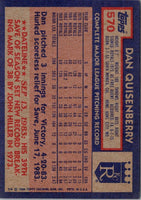 1984 Topps Dan Quisenberry #570