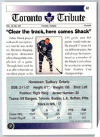 1991 Ultimate Original 6 French Eddie Shack #41
